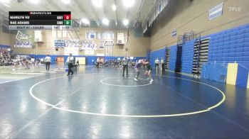 130lbs Champ. Round 1 - Marilyn Vu, Kennedy Catholic (Girls) vs Rae Adams, Edmonds-Woodway (Girls)