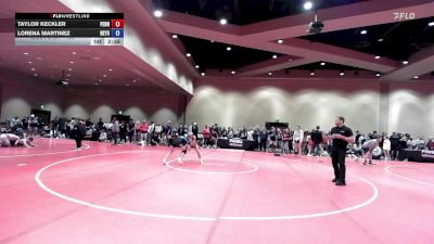 100 lbs Champ. Round 3 - Taylor Keckler, Pennsylvania vs Lorena Martinez, New York