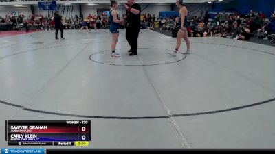170 lbs Champ. Round 1 - Sawyer Graham, Augustana (IL) vs Carly Klein, North Iowa Area CC