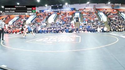 165 lbs Quarterfinals (8 Team) - Shane Cook, Clinton vs Cael Tyler, Roscommon