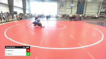 160 lbs Consi Of 32 #1 - William Brooks, VA vs Mason Hays, OH