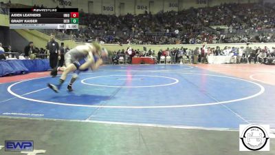 113 lbs Round Of 64 - Aiden Leathers, Union JH vs Grady Kaiser, Deer Creek Wrestling