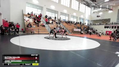 106 lbs Cons. Round 2 - Aiden Hernandez, San Ysidro vs Sutton Mallon, Mountain Empire