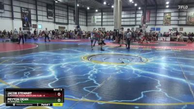 120 lbs Semis & 1st Wb (8 Team) - Peyton Dean, 84 ATHLETES vs Jacob Stewart, SLAUGHTER HOUSE WRESTLING CLUB