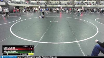 50-55 lbs Quarterfinal - Von Lalonde, Big Game Wrestling Club vs Kellan Frank, LaCrosse Area Wrestlers