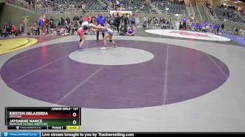 127 lbs Cons. Round 1 - Kirsten Delazerda, Estacada vs JaydaRae Nance, Ridgeview HS Girls Wrestling