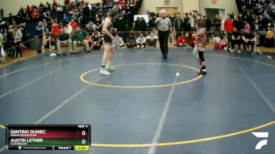 138 lbs Cons. Round 2 - Austin Letner, Cloverleaf vs Santino Duniec, Padua Franciscan