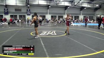 133 lbs Cons. Semi - Gavin Quiocho, Glenville State vs Constantine Gehring, Gannon University