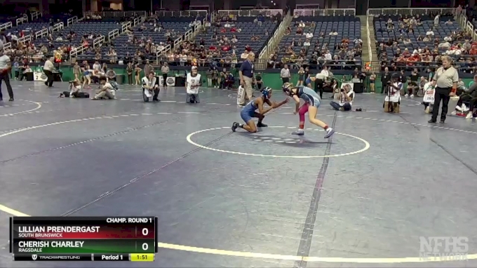 100 lbs Champ. Round 1 - Lillian Prendergast, South Brunswick vs ...