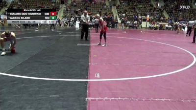 6A 106 lbs Champ. Round 2 - Benjamin (ben) Treadaway, Homewood Hs vs Jaxson Eiland, Pike Road School