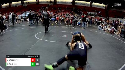 130 lbs Finals (2 Team) - Cain Rock, Neighborhood vs Luke Watson, Pursuit WC