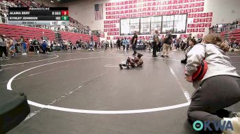 49-52 lbs Rr Rnd 1 - Alaina Bert, Del City Little League Wrestling vs Kynley Johnson, Independent