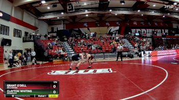 174 lbs Semifinal - Clayton Whiting, Minnesota vs Grant O`Dell, Bellarmine