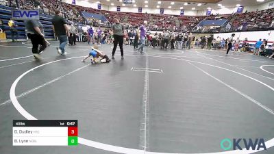 40 lbs Round Of 32 - Denver Dudley, Hinton Takedown Club vs Brantley Lynn, Noble Takedown Club