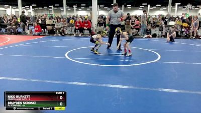 44 lbs Round 1 (10 Team) - Brayden Skroski, FL Scorpions vs Niko Burkett, Finger Lakes Elite