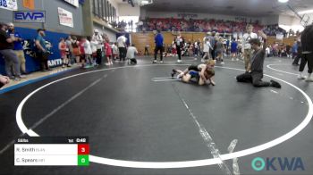 55 lbs Consi Of 4 - Ryder Smith, Blanchard Wrestling Club vs Creed Spears, HBT Grapplers