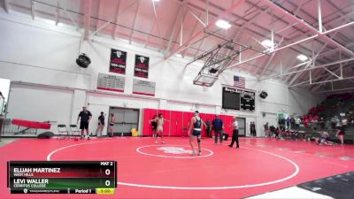 133 lbs Cons. Round 4 - Elijah Martinez, West Hills vs Levi Waller, Cerritos College