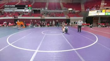 130 lbs Round 3 - 2nd Wrestleback And Semi-finals(16 Team) - Alison Fletcher, Weatherford vs Leslie Flores, Dripping Springs