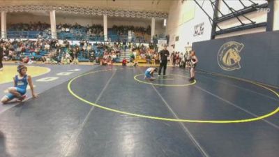 91 lbs Semifinal - Miles Baxendale, Lovell Middle School vs James Frimml, Worland Middle School