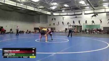 197 lbs Round 3 (8 Team) - Preston Calvert, Adrian 2 vs Josh Nowak, Whitewater 2