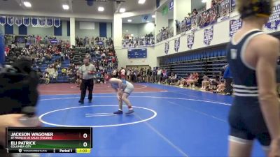 157 lbs Cons. Round 2 - Jackson Wagoner, St Francis De Sales (Toledo) vs Eli Patrick, Columbia City