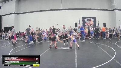 80 lbs Cons. Round 2 - Hayes Seeley, Tomahawk Youth Wrestling vs Parker Moore, Hard Rock
