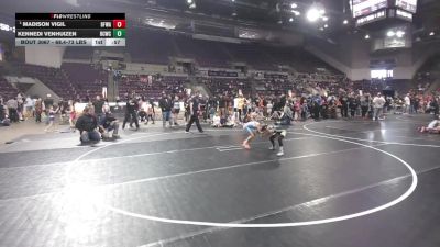 59-64 lbs Champ. Round 4 - Madison Vigil, Black Fox Wrestling Academy vs Kennedi VenHuizen, Bear Cave Wrestling Club