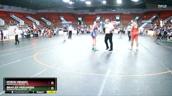 200 lbs Cons. Round 3 - Myron Mendez, Merrillville Pirates vs Braylen Meeuwsen, Michigan Grappler RTC