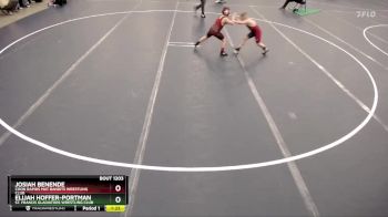 Cons. Round 1 - Josiah Benende, Coon Rapids Mat Bandits Wrestling Club vs Elijah Hoffer-Portman, St. Francis Gladiators Wrestling Club