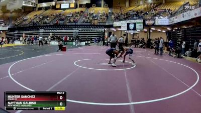 125 lbs Cons. Round 1 - Hunter Sanchez, Colby CC vs Naythan Galbiso, New Mexico Highlands