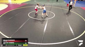 130 lbs Champ. Round 1 - Nolan Rudenick, Willmar vs Brooks Soberg, K-M