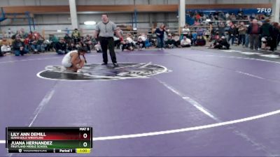 117 lbs Cons. Round 3 - Juana Hernandez, Fruitland Middle School vs Lily Ann DeMill, Idaho Gold Wrestling