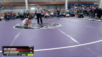 117 lbs Cons. Round 3 - Juana Hernandez, Fruitland Middle School vs Lily Ann DeMill, Idaho Gold Wrestling