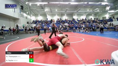 170 lbs Rr Rnd 3 - Nick Thompson, Collinsville Cardinal Youth Wrestling vs Aadin Taylor, Broken Bow Youth Wrestling