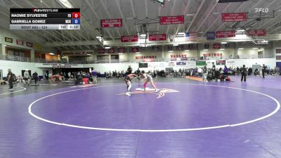 124 lbs Cons. Round 3 - Gabriella Gomez, McKendree University vs Naomie Sylvestre, Friends University