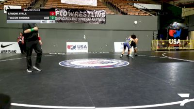 Junior Boys - 190 lbs Cons. Round 3 - Armoni Ayala vs Jacob Brooke, Chico High School Wrestling