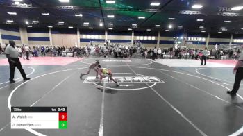 72 lbs 3rd Place - Aukai Walsh, 808 Wc vs Jonathan Benavides, Bayside Academy WC
