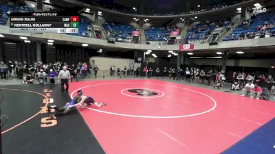 132 lbs Cons. Round 3 - Kentrell Golladay, Waukegan vs Urban Baum, Maine South