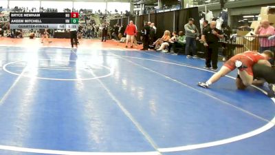 195 lbs Quarterfinal - Bryce Newham, MO vs Akeem Mitchell, NM
