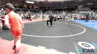 52 lbs Round Of 16 - Jordan Mcclure, Tahlequah Wrestling Club vs Jimmy Allen, Owasso Takedown Club