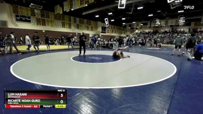 144 lbs Cons. Round 3 - Ricarte Noah Guro, Mira Mesa vs Lum Hasani, Birmingham