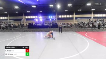 88 lbs Quarterfinal - Kaliya Klise, Gold Rush Wr Ac vs Masaya Wheeler, North Coast Grapplers