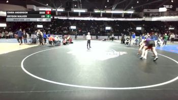 215 lbs Cons. Round 2 - Bryson Walker, Lewiston vs Owen Anderson, Snohomish