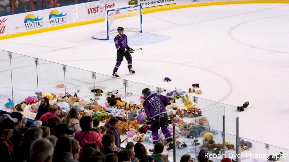 Rapid City Rush Take Teddy Bear Toss To A New Level With Charity Push