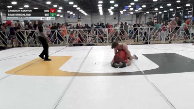 160 lbs Rr Rnd 3 - Cameron Cooper, Fight Barn WC - HSB vs Sean Strickland, Whitted Trained National Dual Team - HSB