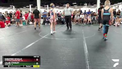 100 lbs Round 2 (8 Team) - Sabatino Sciullo, U2 Upstate Uprising Red vs Caleb Stanley, Force WC