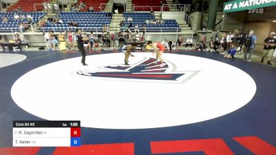 157 lbs Cons 64 #2 - Rocco Zagorites, VA vs Tate Sailer, ND