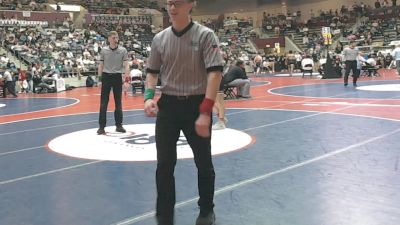 4A 165 lbs Semifinal - Augustus Smith, CAC vs Jaden Hiebert, Bauxite