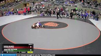 53 lbs Champ. Round 1 - Sawyer Rachor, Cowboy Mat Club vs Amos Bundy, The Pride Mat Club