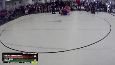288 lbs Quarterfinal - Levi Gall, Nebraska vs Brody Jakubowski, O`Neill Leprechaun Wrestling
